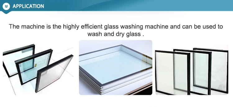 Horizontal Glass Cleaning and Drying Machinery Glass Washer Equipment Glass Washing Machine